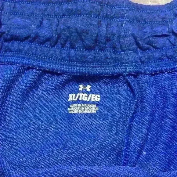 Under Armour Rival Terry 6 inch Inseam Loose Fit Blue Men’s Short. Size XL NWT - Picture 7 of 15